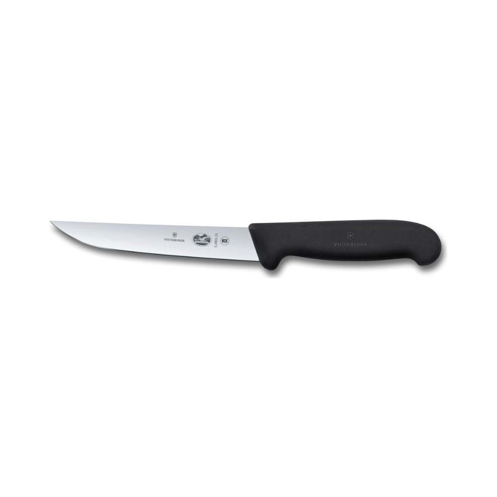 Carving knife, Fibrox, 15cm, Straight, Narrow, Black
