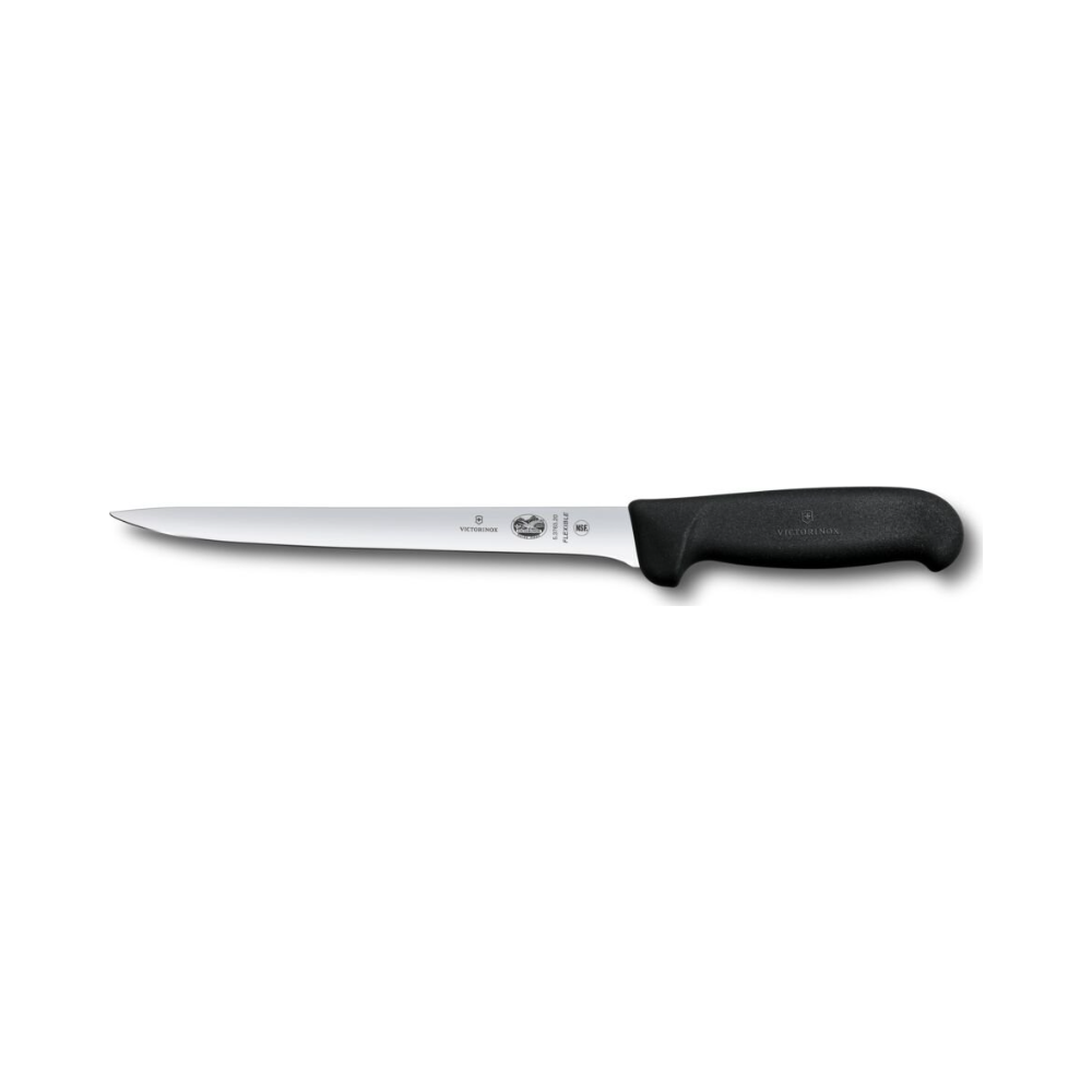 Filleting knife, Fibrox, 20cm, Straight, Flexible, Black, Blister