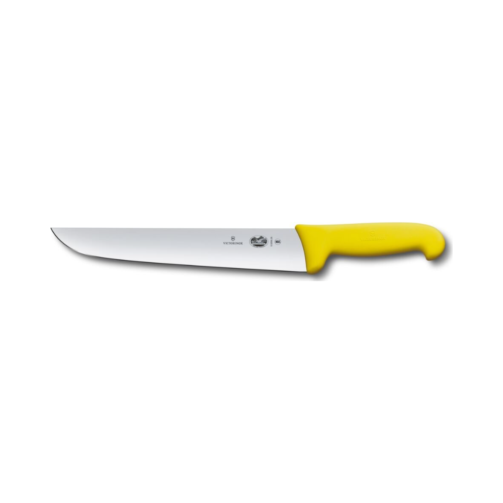 Fibrox, slaughter and butcher knife, 26cm, straight, yellow