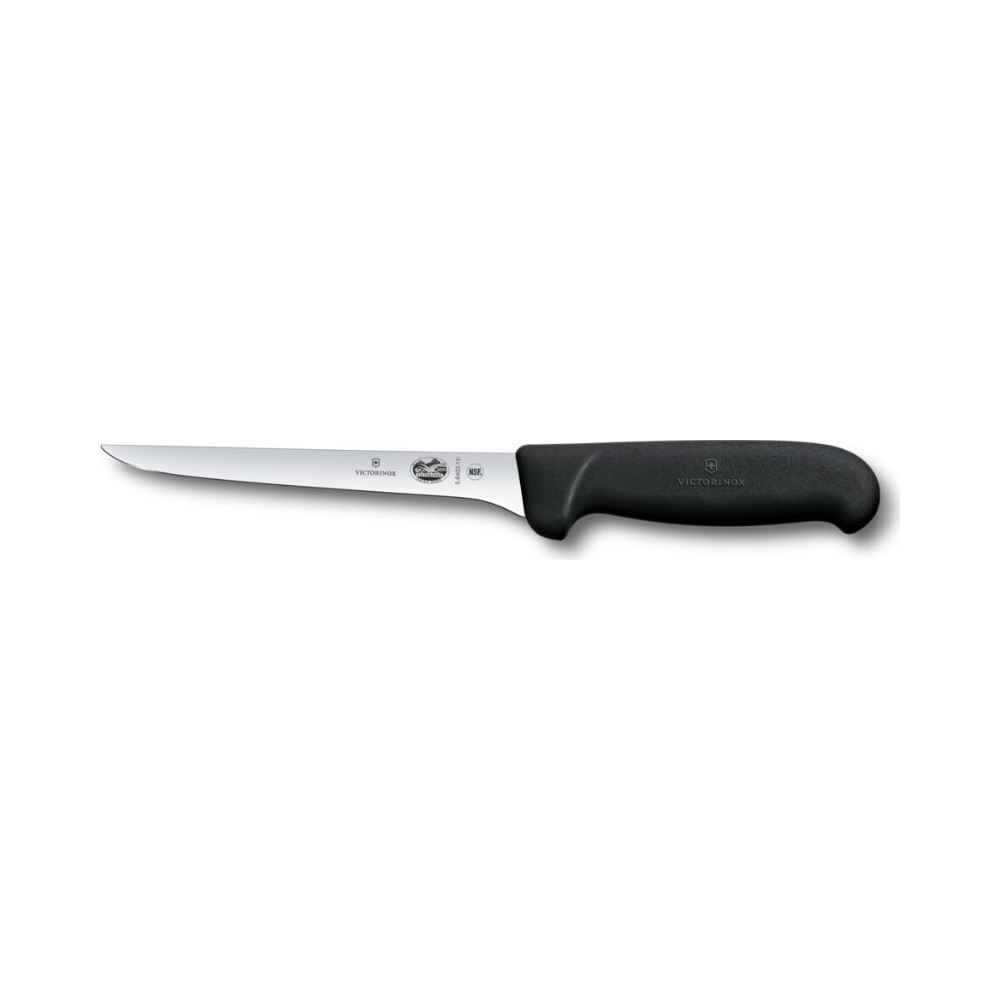 Fibrox, boning knife, 15cm, straight, black