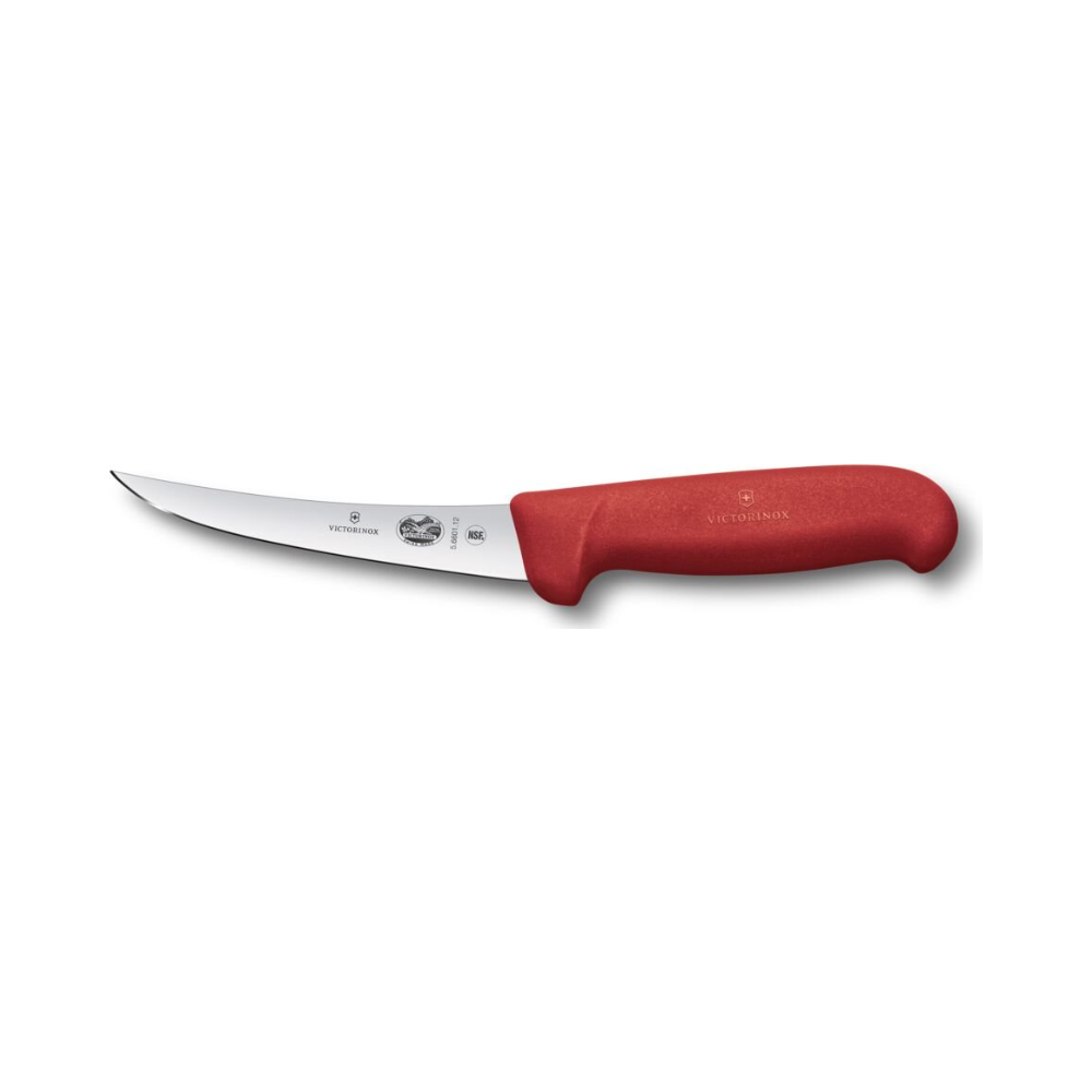 Fibrox, boning knife, 12cm, straight, red