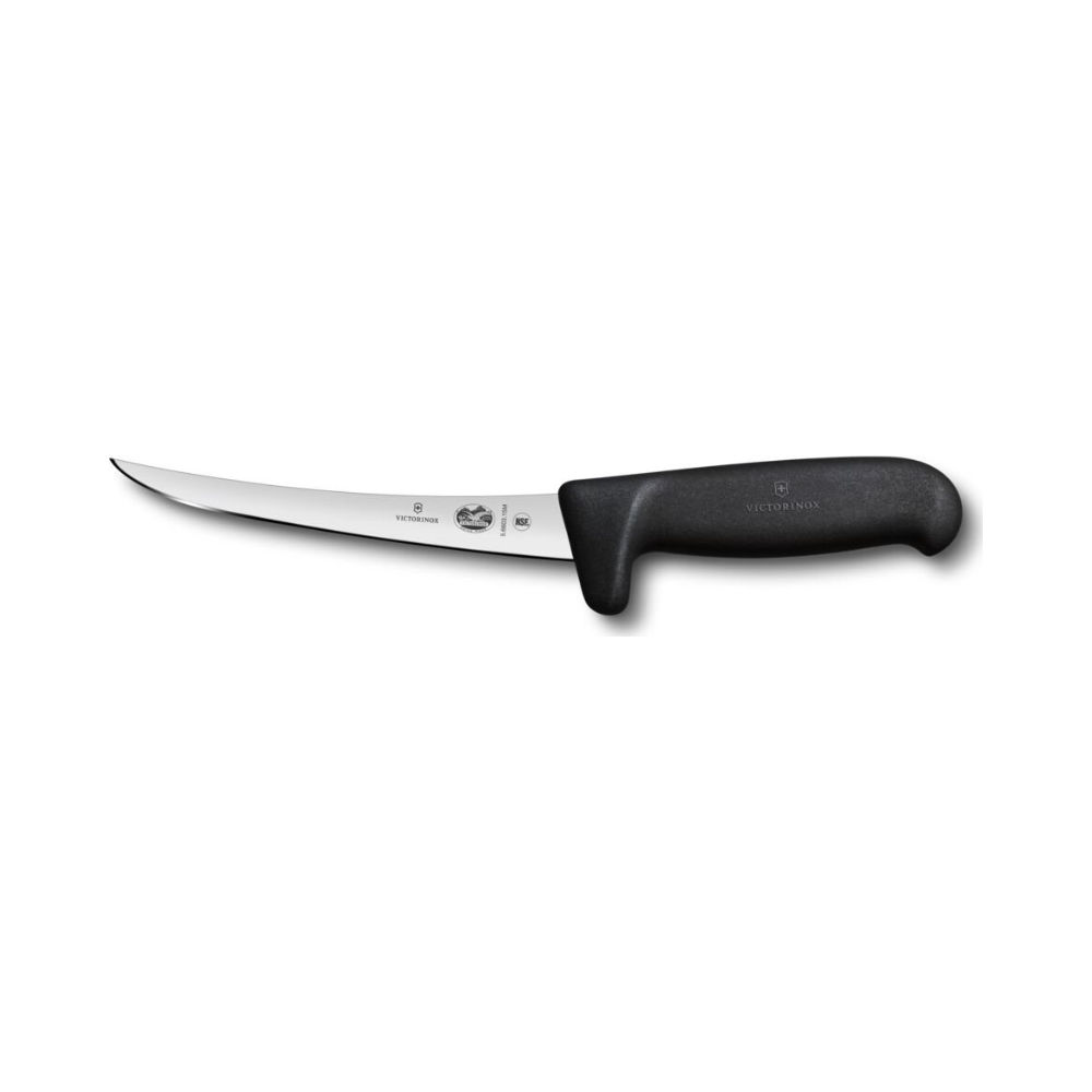 Fibrox, boning knife, 15cm, straight, safety grip, black