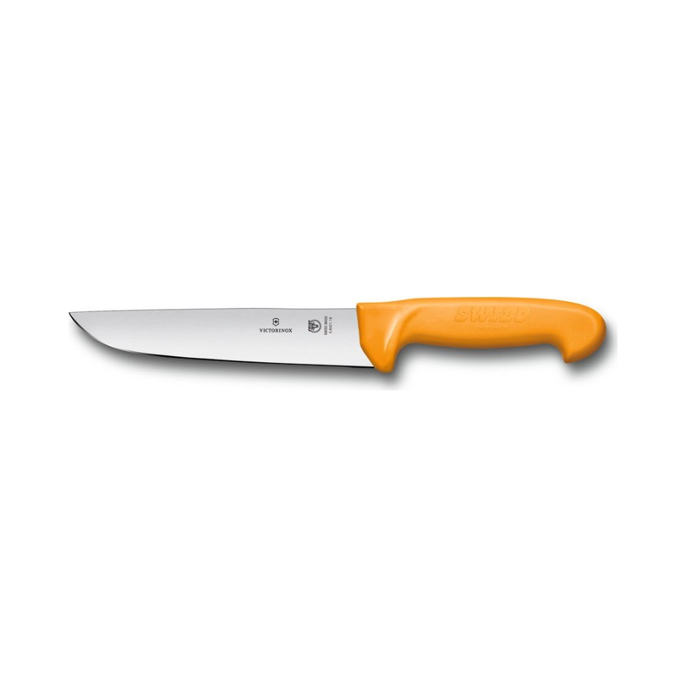 Swibo, butcher knife, 18cm, straight, orange, sb-sheath