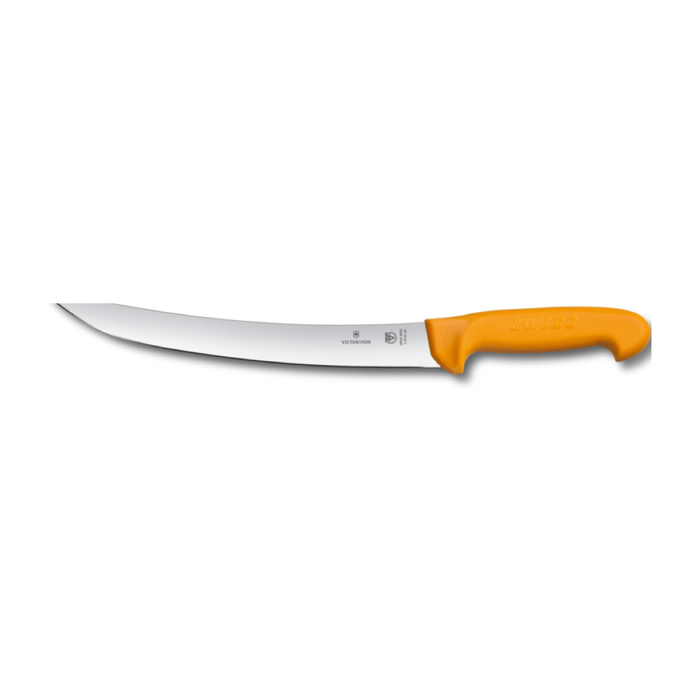 Swibo, butcher knife, 22cm, straight, orange, sb-sheath