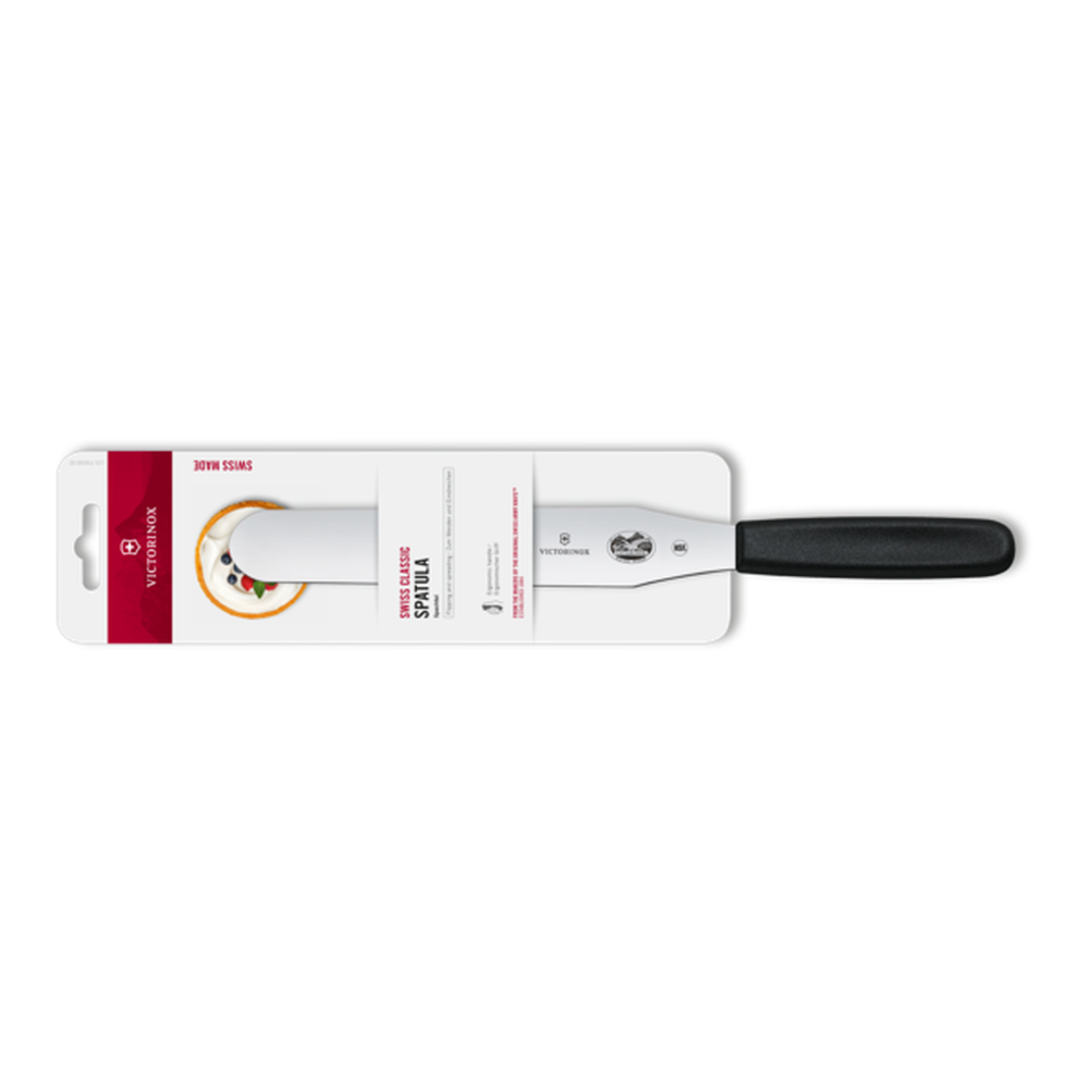 [VIC-5.2603.20B] Spatula, Flexible, 20cm, Black, Blister